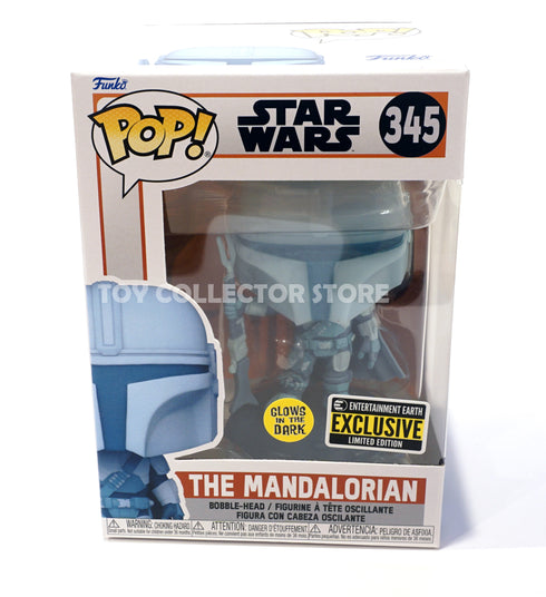 Funko The Mandalorian Glows in the Dark Hologram 345 Exclusive Vinyl Figure